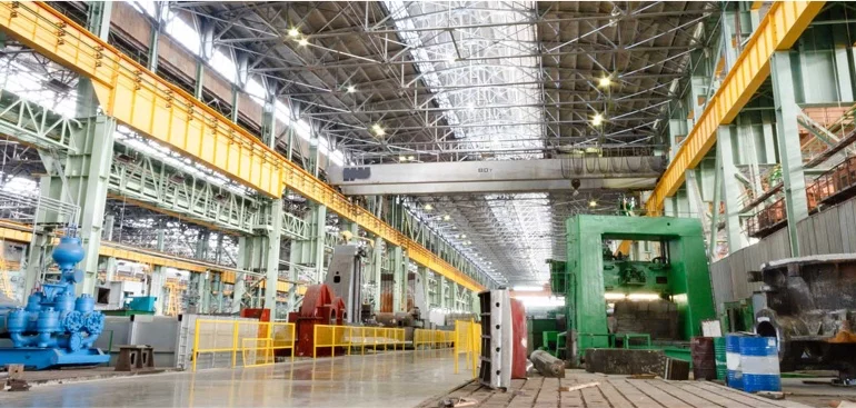 Immagine dell'interno di una fabbrica
